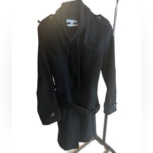 NYC Black thick winter coat - dress up or down!